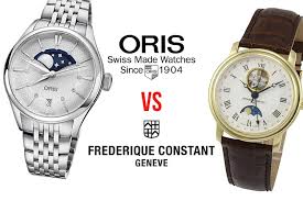 Men's swiss automatic highlife heart beat stainless steel bracelet watch 41mm. Oris Vs Frederique Constant Watch Brand Overview Comparison
