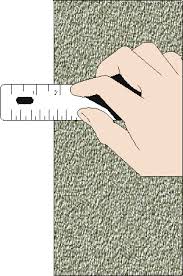 If you counted in 1/4 inches on a ruler, you'd see that the fourth line after 0 inches equals 1/4 inch, the eighth line equals 2/4 (1/2) inch, and the 12th line equals 3/4 inch. 6 The Reading Error