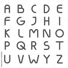 The best selection of royalty free alphabet fonts vector art, graphics and stock illustrations. Alphabet Letter Line Style Modern Vector Abc Font Trendy Stock Vector Adobe Stock