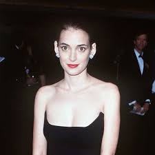 Winona ryder 90s/jeans/leather jacket/black hair. Great Outfits In Fashion History Winona Ryder S Frequently Re Worn Armani Dress Fashionista