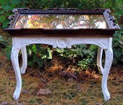 Diy Picture Frame Coffee Table Picture Frame Top On Painted Coffee Table Cottage Style Repurpose Upcycle Decor Picture Frame Table Coffee Table Upcycle