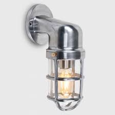 Quay Ip44 Nautical Outdoor Wall Light In Brushed Chrome Outdoor Wall Lighting Nautical Outdoor Lighting Wall Lights