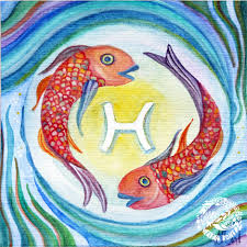 Fisch sternzeichen datum fischlexikon sternzeichen fische ihr kind in den fischen geboren Postkarte Sternzeichen Fische Jahreszeitentisch Aquarell Handgemalt Atelier Verena Kohl