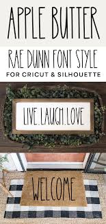 Rae Dunn Font Apple Butter Font Skinny Handwritten Font Cricut Fonts Farmhouse Fonts Fonts For Svgs Tall Font Country Font Cricut Explore Projects Cricut Fonts Diy Cricut