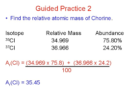 Isotopes & relative atomic mass (solutions, examples, videos). Atomic Mass And Isotope Objectives Swbat Calculate The