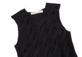 For pets and pet lovers. Comme Des Garcons Acrylic Wool Knit Vest Black S M Playful