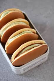Dorayaki Japanese Pancake Filled With Matcha Pastry Cream Japanese Pancake Dorayaki Recipe Asian Desserts