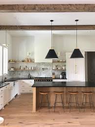 Modern Farmhouse Kitchen Design With White Kitchen Cabinets Rustic Kitchen Island With Kitchen Inspiration Design Neutral Kitchen Designs Modern Kitchen Hood