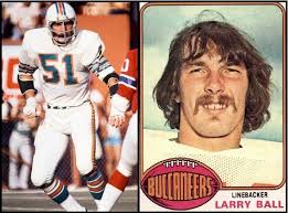 Happy 75th birthday to former Miami Dolphins linebacker Larry Ball. A 4th  round draft pick out of the University of Louisville in 1972, Ball played 7  seasons in the NFL, including 2