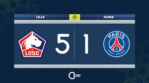 The first was when lille moved the ball into the psg half and the second being when lille passed backwards to their goalkeeper. Actu Foot On Twitter Termine Lille 5 1 Paris Le Losc Etrille Le Psg