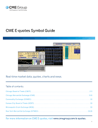 Cme E Quotes Symbol Guide