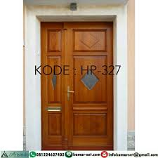 Jual kayu nangka kapasitas besar maupun sedang. 23 Kusen Pintu Kayu Nangka Motif Masa Kini