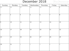 December 2018 Planner November Calendar Calendar Template August Calendar