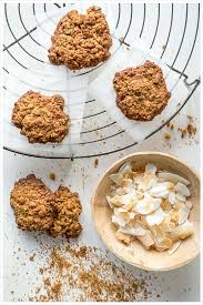 Haferflocken Platzchen Rezept Mit Kokosblutenzucker Und Kokos Chips Rezepte Lebensmittel Essen Haferflocken