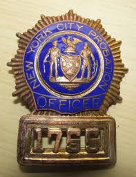 New York City Probation Officer Badge Standard Pin No Lug Attachments Typical For This Type Shield Police Badge New York City Police Department