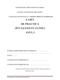 Practica de specialitate anul ii (anul in curs) se sustine pe data de. Acte Necesare Model Caiet De Practica Completat Management