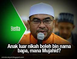 Elisabet akan melahirkan seorang anak lelaki yang akan dinamakan yohanes. Anak Luar Nikah Boleh Bin Nama Bapa Mana Mujahid Minda Rakyat