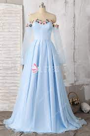 Off Shoulder Sky Blue Sweetheart A Line Prom Dress Sweetheart Neckline Prom Dresses Diy Prom Dress Floral Prom Dresses
