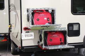 Generator Boxes For Travel Trailers Campers Rv Two Box System With Slide Rv Work Trailer Camper