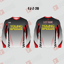 Download Deep Red Custom Sublimated Crew Long Sleeve Performance Fishing Jersey