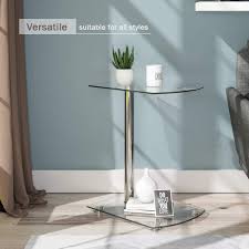 Save on brand name glass coffee tables. Beliwin End Table Sofa Side Table Small Modern Clear Glass Coffee Snack Table Narrow Table For Living Room Home Office C Buy Online In Faroe Islands At Faroe Desertcart Com Productid 174805033
