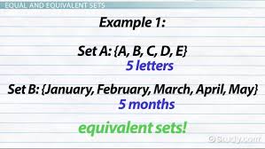 N means set of positive integers which is uncountable. Equivalent Sets Definition Example Video Lesson Transcript Study Com