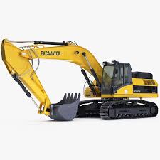 Implementation, traction, structure, power train, control and information. 3d Model Hydraulic Excavator Names