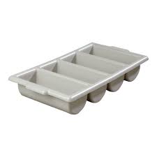 Maybe you would like to learn more about one of these? Carlisle 107123 4 Compartment Cutlery Bin Plastic Gray