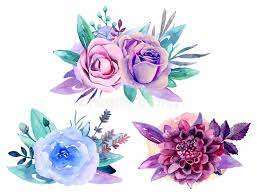 Check spelling or type a new query. Blue Watercolor Flowers Vector Stock Vector Illustration Of Decorative Botany 81731561