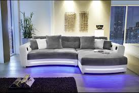 Design Sofa Couch Leder Wohnlandschaft Stoff Ecksofa L