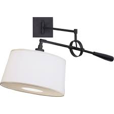 Robert Abbey 1839 Matte Black Real Simple 15 Boom Arm Wall Sconce With A Snowflake Shade Lightingshowplace Com