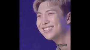 Vinyl sticker of cute namjoon smiling like the cute man we stan. Kim Namjoon Smiling Compilation Hometown Smile Rm Bts Borahae Youtube