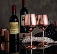 Chinese Factory Luxury Custom Champagne Glasses With Gold Metal Wine Glass  Champagne and Wine Glasses