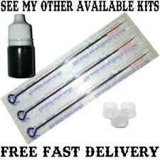 Find the tattoo needles you need for a great tattoo job here at blacktattooink.com. Stick Hand Poke Tattoo Kit Needles Black Ink No Machine Diy Prison Style Ebay