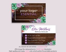Represent your essential oil business with a creative, professionally designed and affordable business cards. Personalized Doterra Business Card Doterra By Digitalart On Zibbet