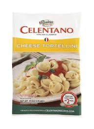 Meanwhile, spread 1/3 of the sauce on the bottom of a greased baking dish. Celentano Cheese Tortellini Rosina Food Products