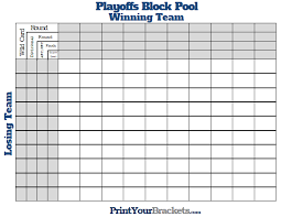 We've provided some step by step instructions to register and join your registering on nascar pools online. Printable Nfl Playoffs Block Pool