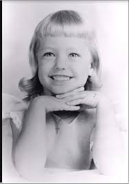 This is a 1951 photo of five year old Farrah Leni Fawcett of Corpus  Christi, Texas