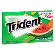 Free Shipping No Minimum Required Trident Sugar Free Gum Watermelon Twist Flavor Box Of 12 Packs Brows Shop Bu Sugar Free Gum Gum Chewing Gum Brands