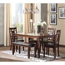 I ordered a farm bench dining room table set and living room sectional. Signature Design By Ashley Bennox 6 Piece Dining Table Set Walmart Com Walmart Com