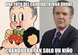 The conservative political newcomer was elected in june after a. Memes De Duque Y Uribe Home Facebook
