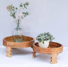 These Indian Chakki Tables Are Hand Carved Out Of The Best Mango Wood This Means Beautiful Strong And Eco Friendly In 2020 Table India Decor Boho Furniture