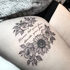 In these page, we also have variety of images available. 55 Best Quote Tattoo Ideas For Women Front Thigh Tattoos Flower Thigh Tattoos Upper Thigh Tattoos