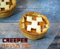 Pumpkin pies are a food item that can be made with a pumpkin, 1 sugar and 1 egg. Minecraft Creeper Mini Pumpkin Pies The Tiptoe Fairy