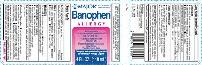 banophen allergy