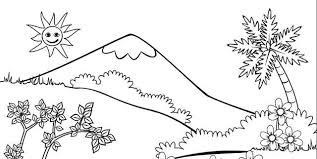 More images for sketsa gambar taman yang mudah » 100 Gambar Pemandangan Alam Yang Indah Lukisan Foto Sketsa