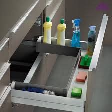 Take A Look At These Creative Under Sink Storage Ideas Which Turn Wasted Under Sink Space Into Organi Modular Kitchen Cabinets Under Sink Storage Sink Storage