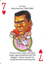 Al Toon football card (Wisconsin Badgers, Wide Receiver) 2007 Hero Decks #87