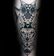 90 Geometric Wolf Tattoo Designs For Men Manly Ink Ideas
