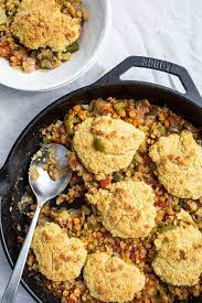 Cajun Lentil Cornbread Casserole Gluten Free Dairy Free Saltedplains Com Clean Dinner Recipes Cornbread Casserole Vegetable Dinners